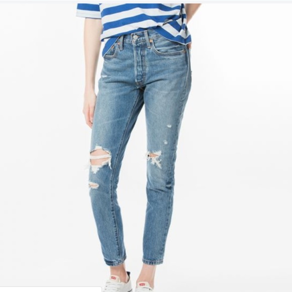 Levi's Denim - NWOT Distressed High Rise 501 Levi's *EXCLUDED
